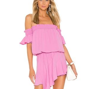 COPY - Pink off the shoulder dress